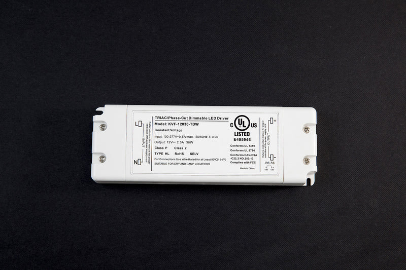 Dimmable UL listed LED driver for wall lights