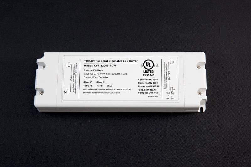 Dimmable UL listed LED driver for chandeliers