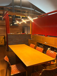 SOLO (wooden chandelier with 5 Bars)