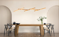 SOLO (wooden chandelier with 5 Bars)