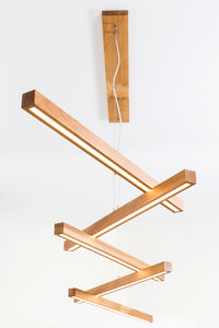 SOLO (wooden chandelier with 5 Bars)