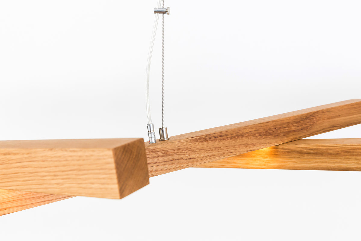 SOLO (wooden chandelier with 5 Bars)