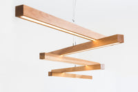 SOLO (wooden chandelier with 5 Bars)