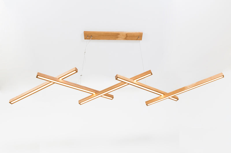 SOLO (wooden chandelier with 5 Bars)