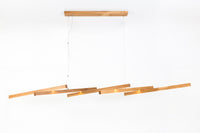 SOLO (wooden chandelier with 5 Bars)