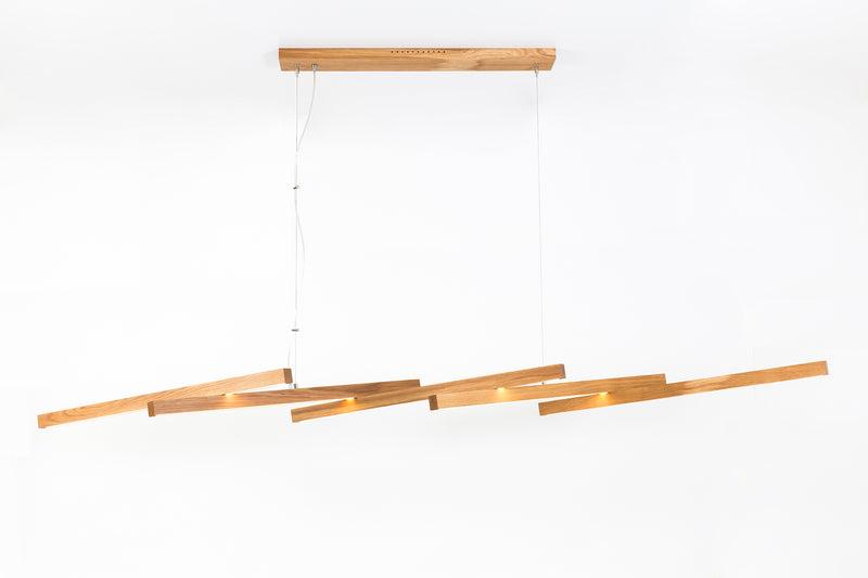 SOLO (wooden chandelier with 5 Bars)