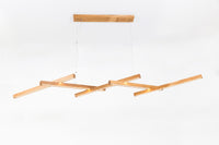 SOLO (wooden chandelier with 5 Bars)