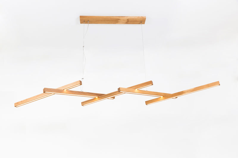 SOLO (wooden chandelier with 5 Bars)