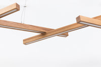 SOLO (wooden chandelier with 5 Bars)