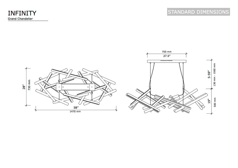 INFINITY - Next Level Design Studio Chandelier - chandeliers lighting