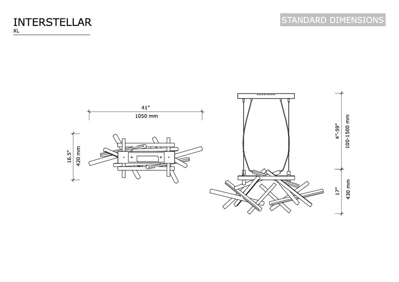 INTERSTELLAR XL LUX - Next Level Design Studio Chandelier - chandeliers lighting