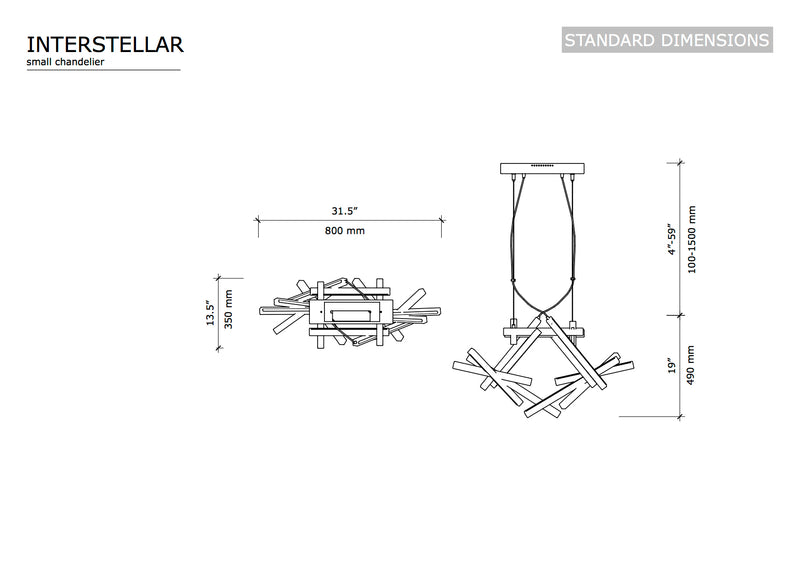 INTERSTELLAR - Next Level Design Studio  - chandeliers lighting