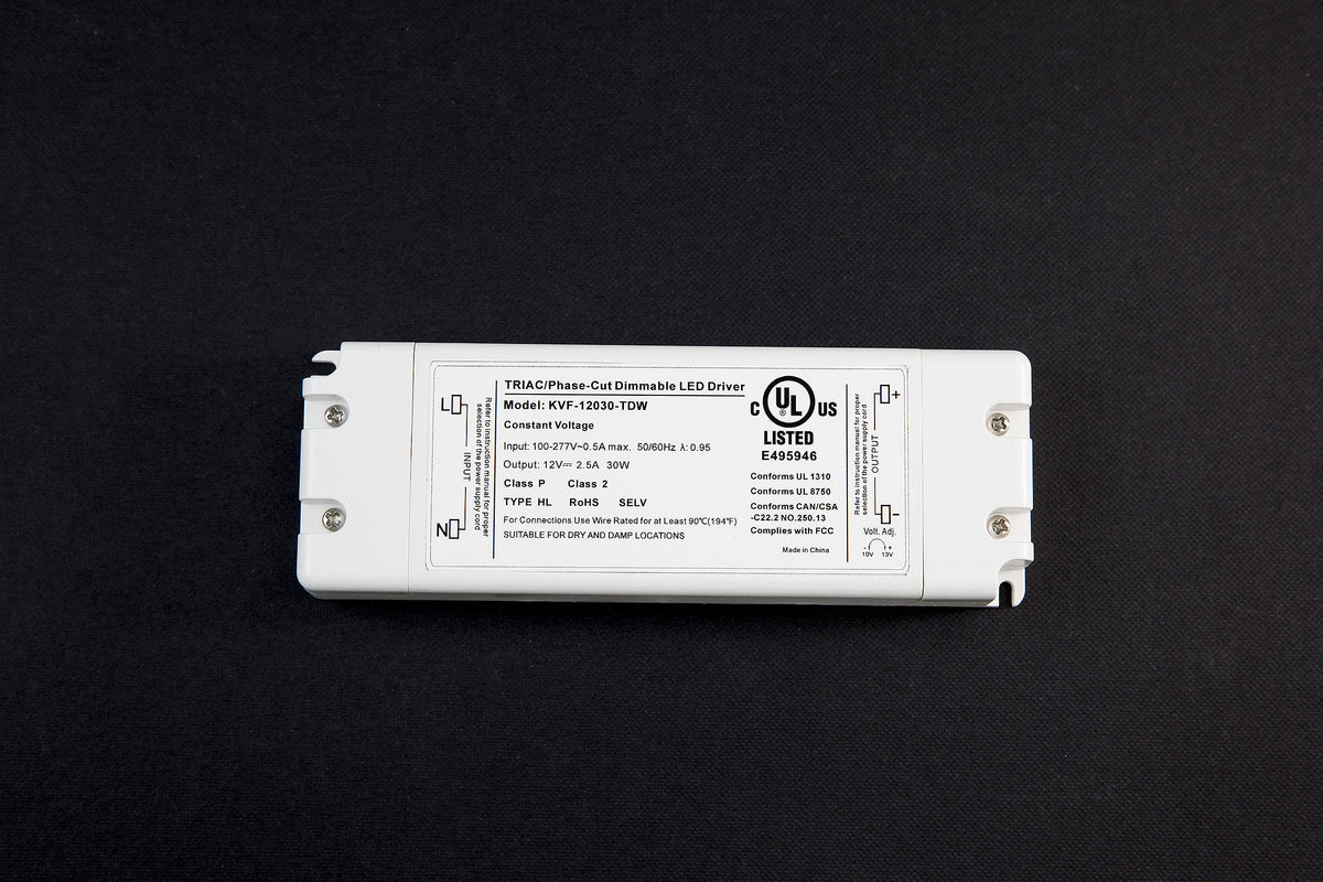 Dimmable UL listed LED driver for wall lights