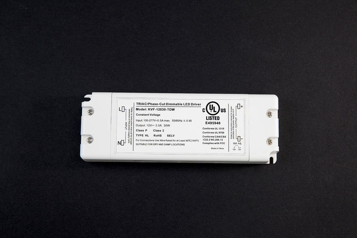 Dimmable UL listed LED driver for wall lights
