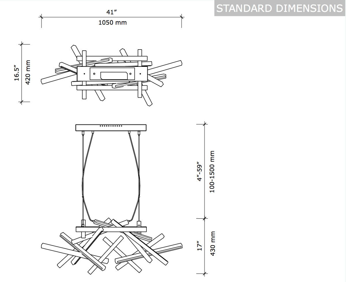 INTERSTELLAR XL LUX - Next Level Design Studio Chandelier - chandeliers lighting
