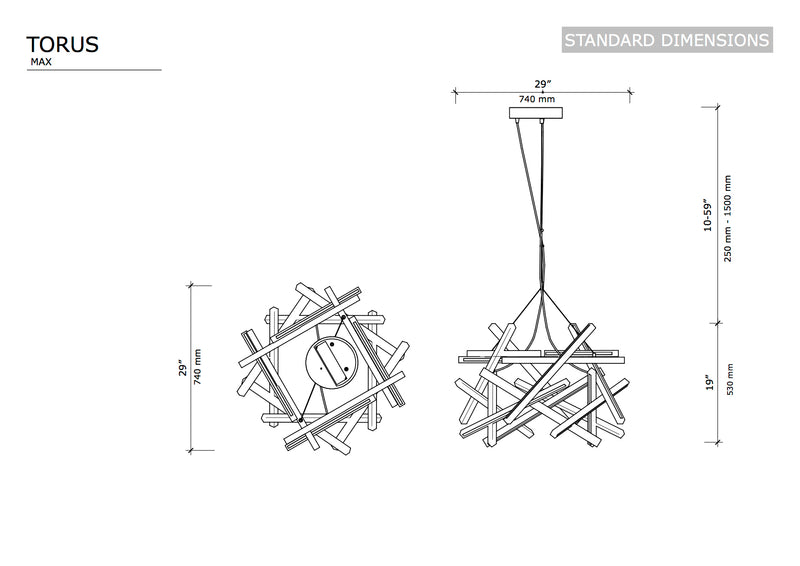 TORUS MAXI - Next Level Design Studio  - chandeliers lighting