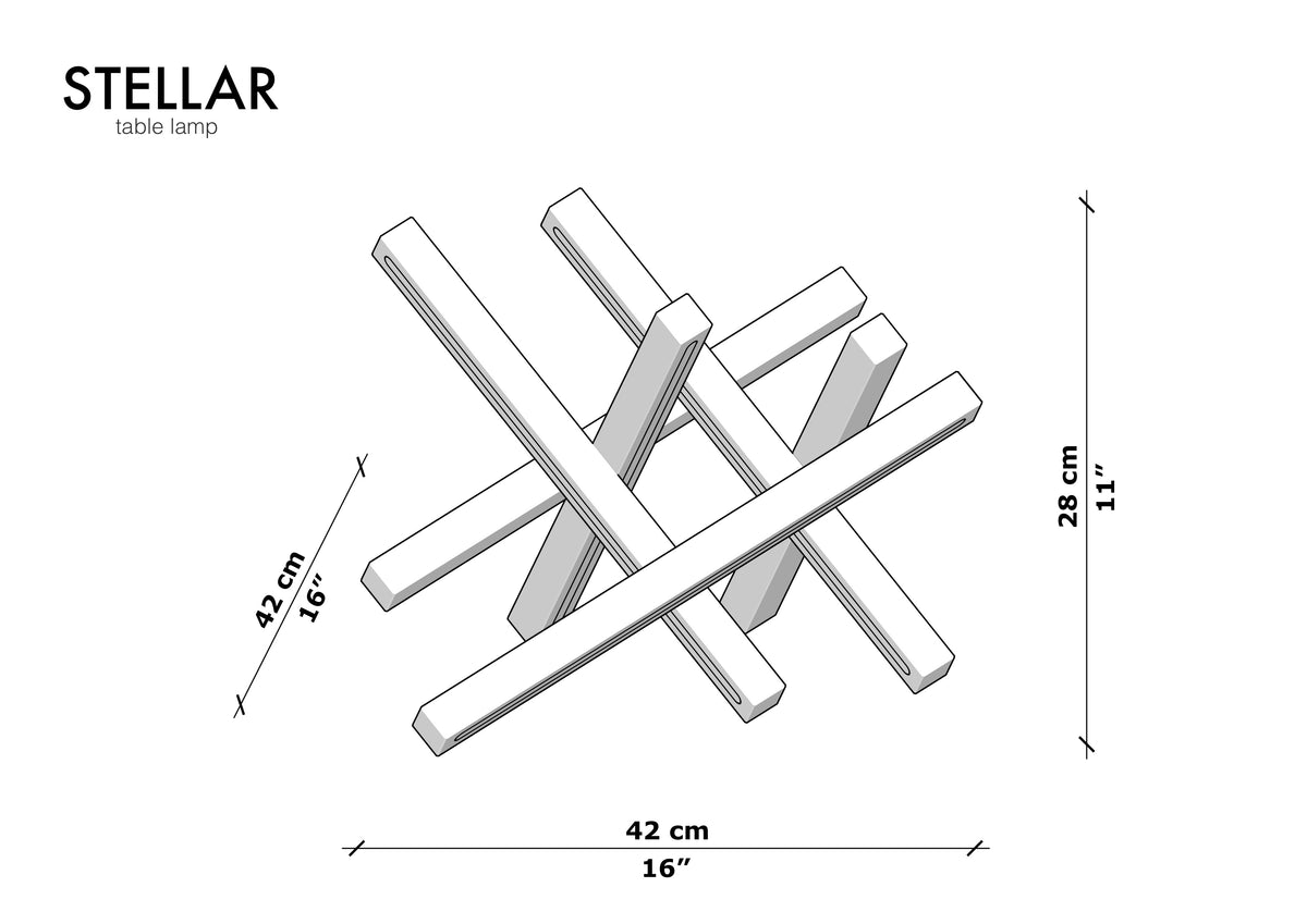 STELLAR TABLE LAMP - Next Level Design Studio  - chandeliers lighting