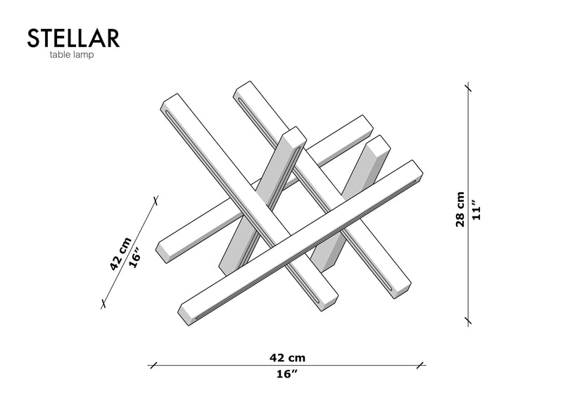 STELLAR TABLE LAMP - Next Level Design Studio  - chandeliers lighting